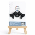 GLITTER BOW (LARGE BLACK)