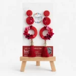 TRIPLE RED FLORAL - DEEP RED (gold cap)
