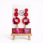 TRIPLE RED FLORAL - CANDY PINK (gold cap)