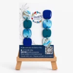 TURQUOISE, BLUE, AQUA AND MARBLE SQUARES