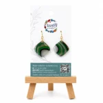 SLICED GREEN AGATE WITH GOLD