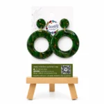 LARGE GREEN AND GOLD MARBLE RING