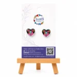 WARHOL PENGUINS HEART STUDS